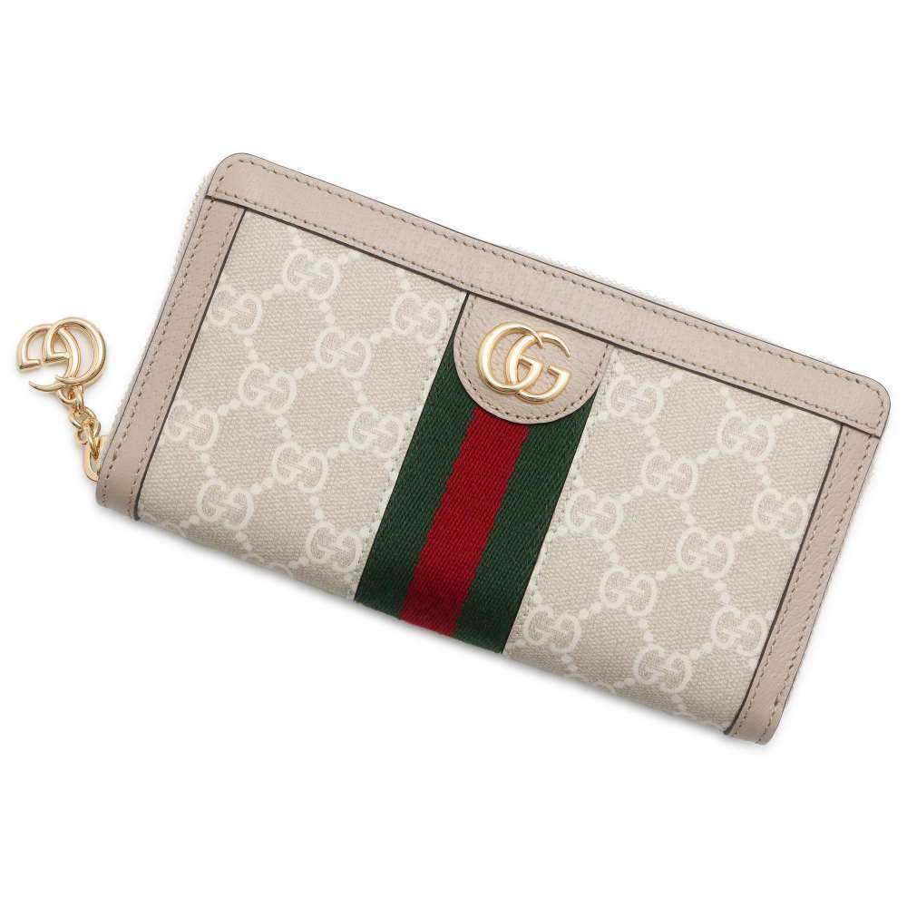 Gucci GG Supreme Ophidia Zip Around Wallet Web Long